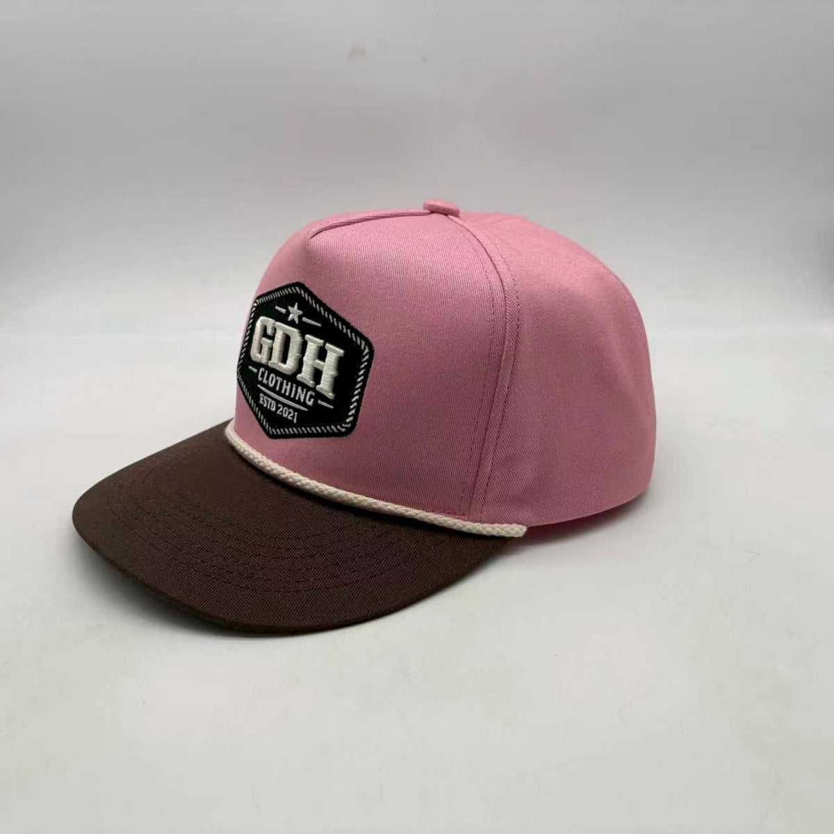 Pink and Chocolate Full Fabric Trucker Caps