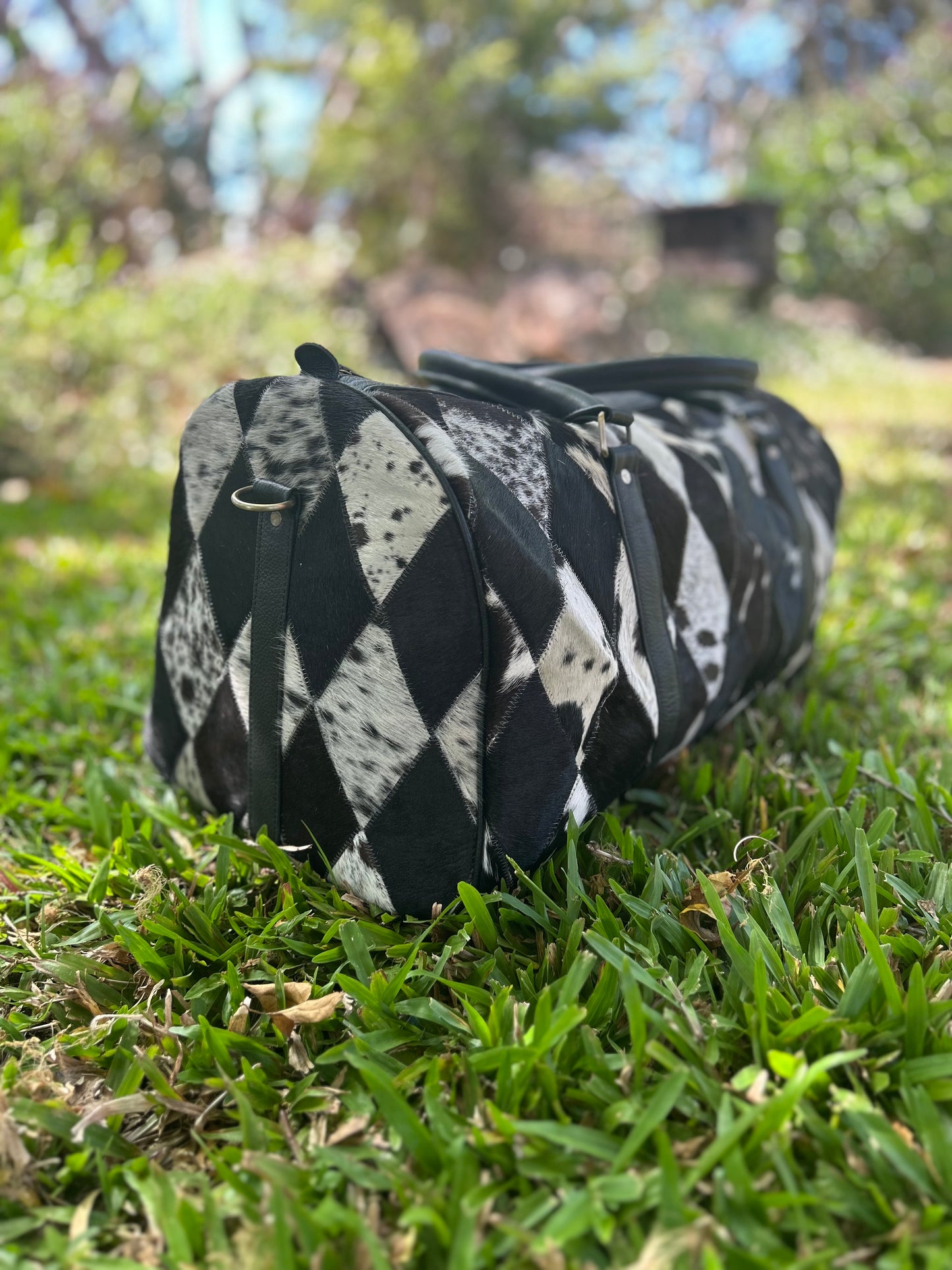 Cow Hide Duffle Bags