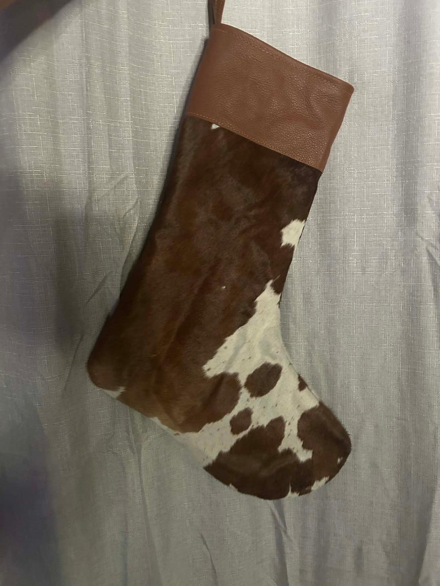 Cowhide Christmas Stocking 3