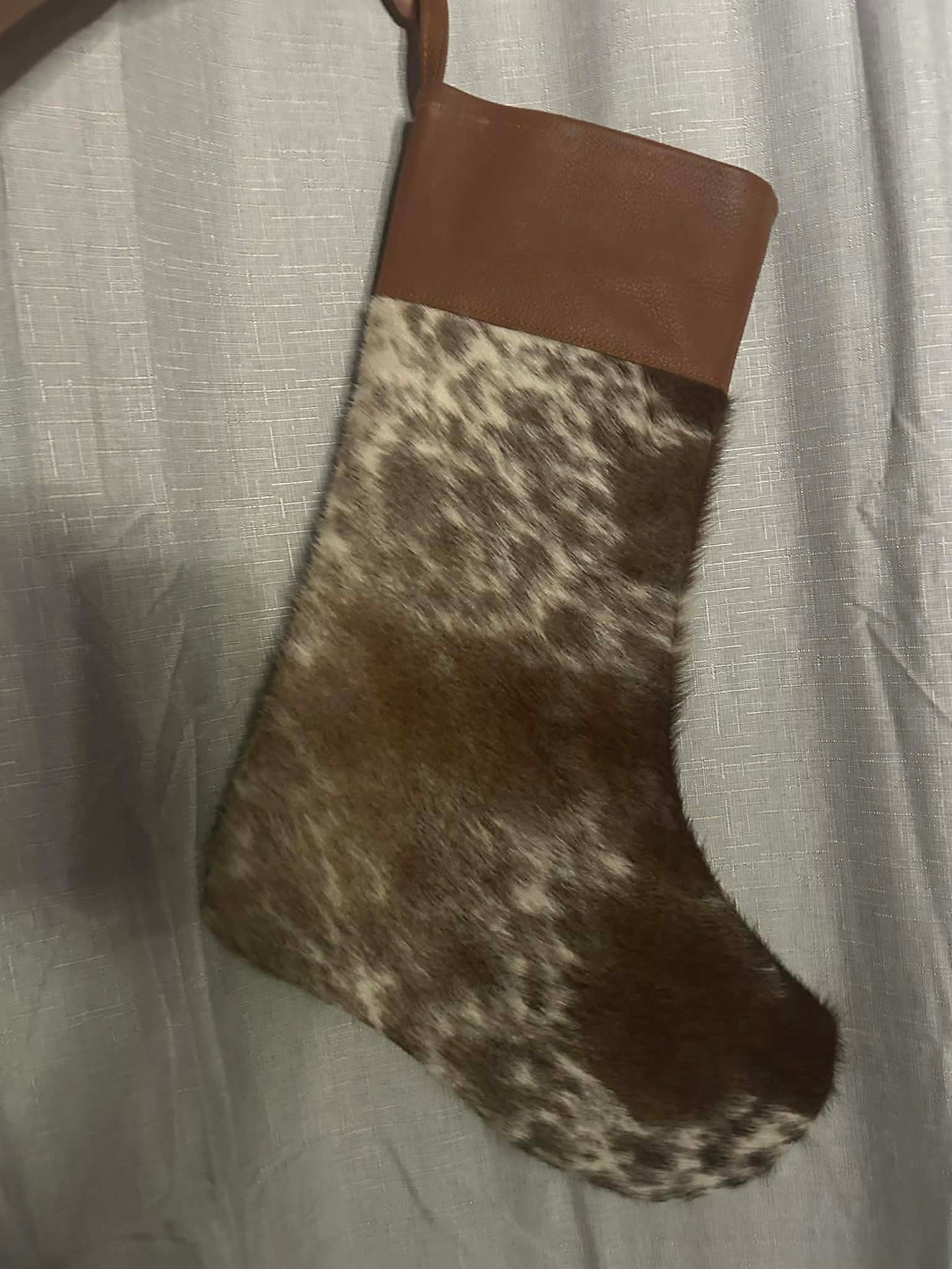 Cowhide Christmas Stocking 6