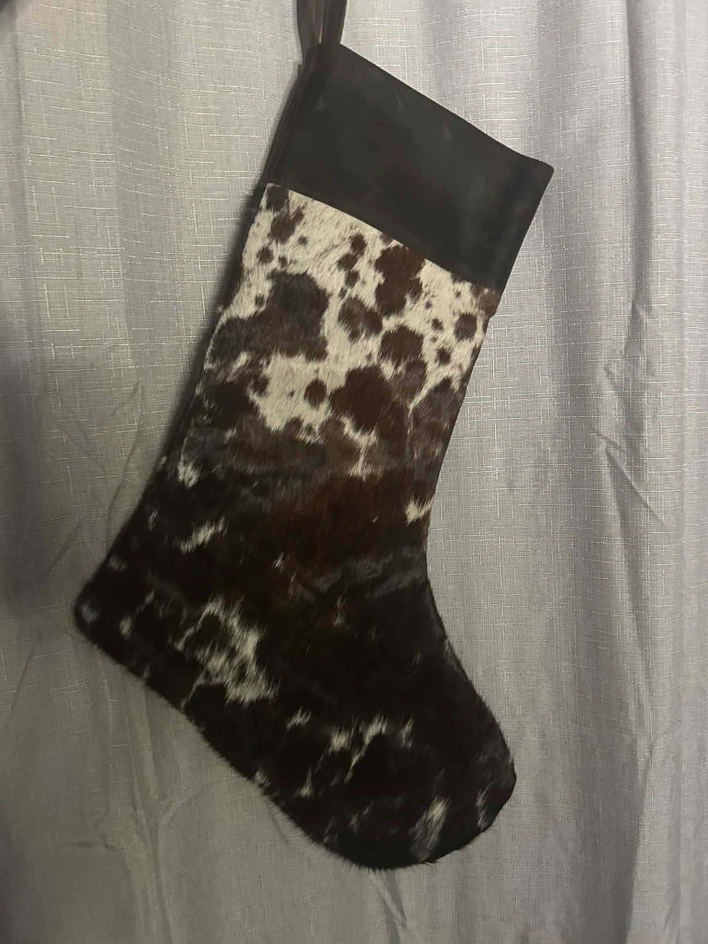 Cowhide Christmas Stocking 8