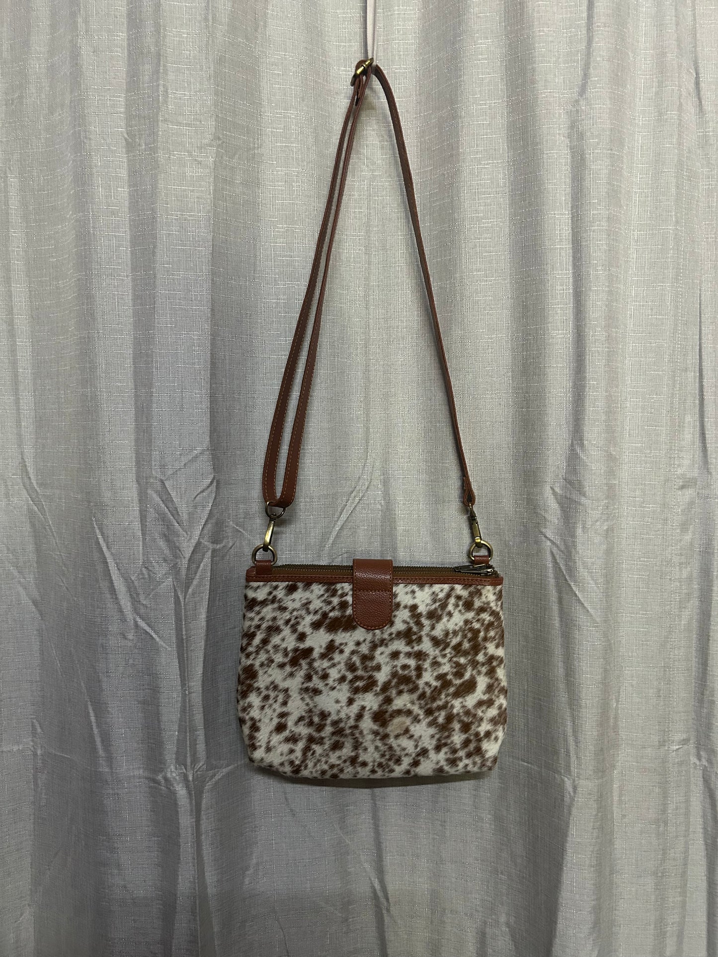 Tan Cowhide Sholder Bag 2