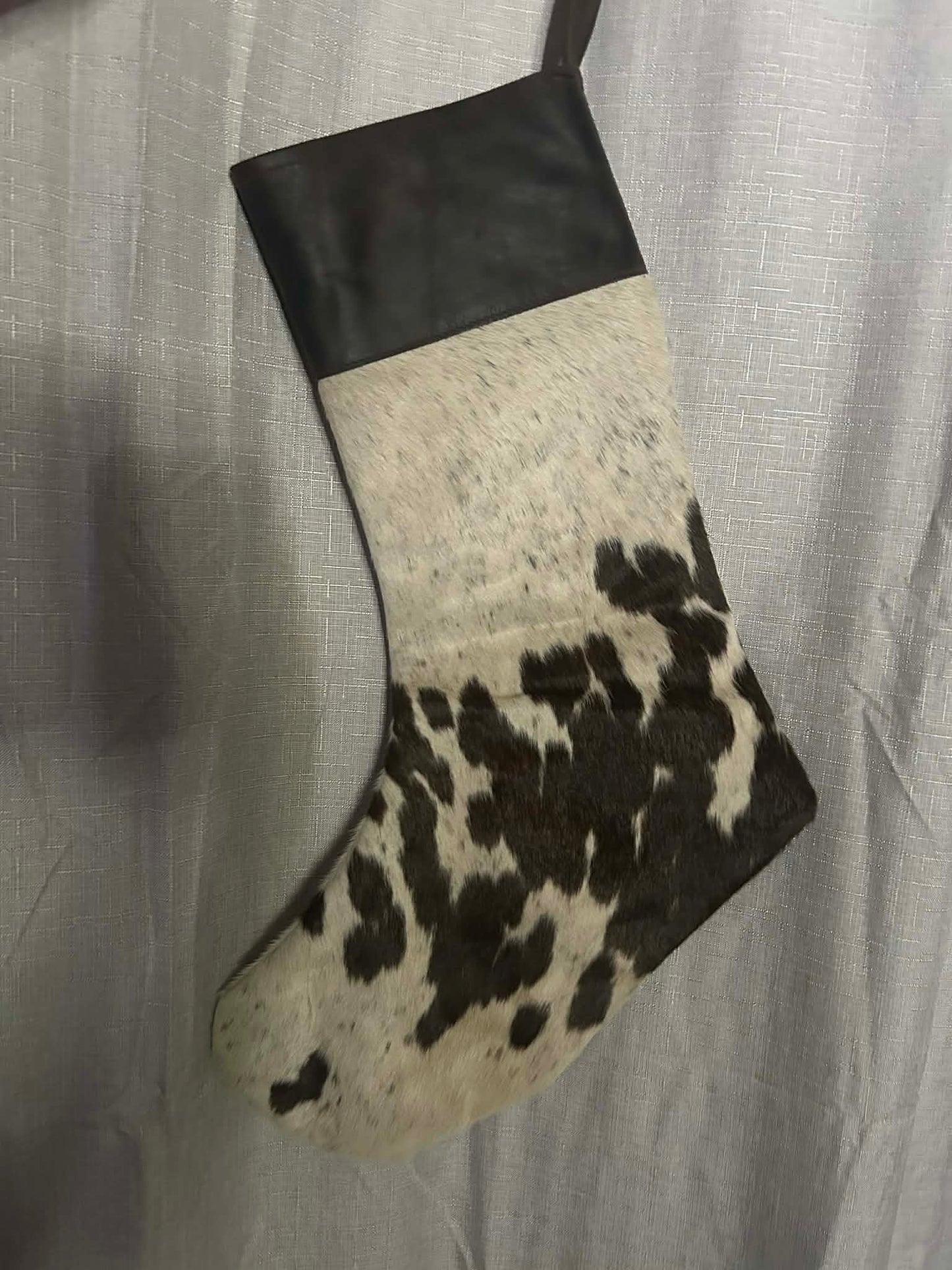Cowhide Christmas Stocking 9