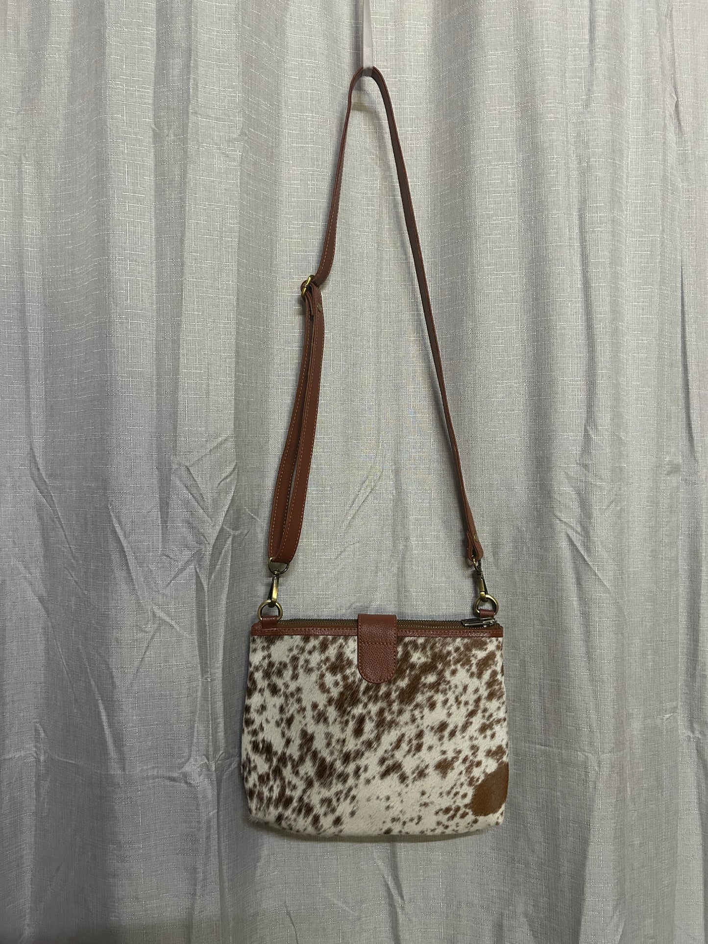 Tan Cowhide Sholder Bag 1
