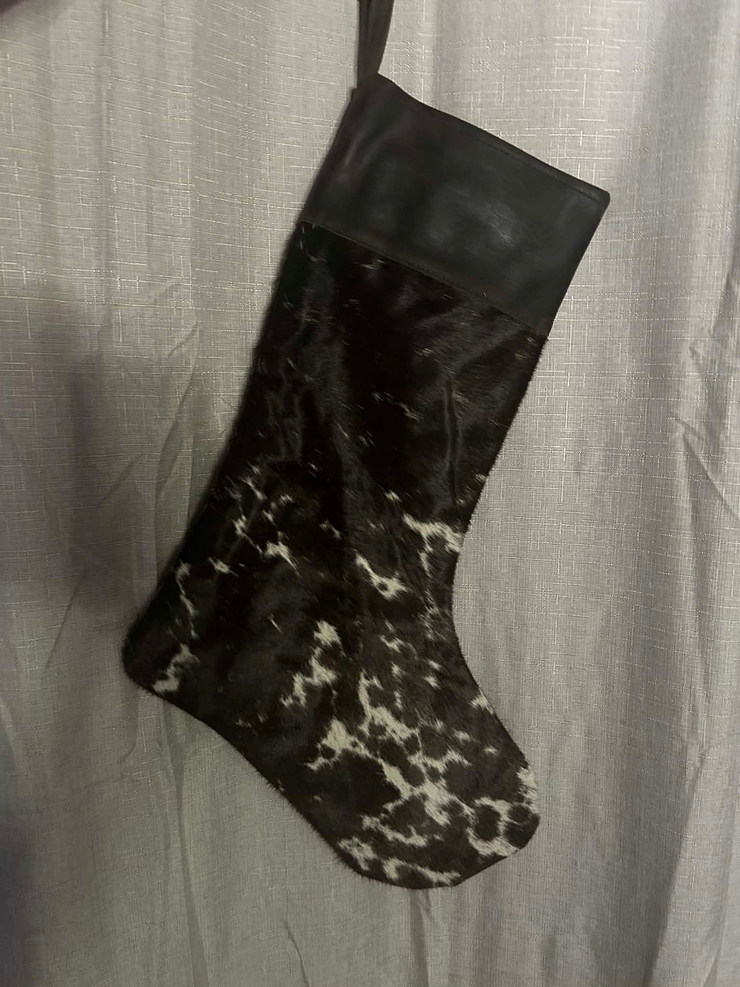 Cowhide Christmas Stocking 5