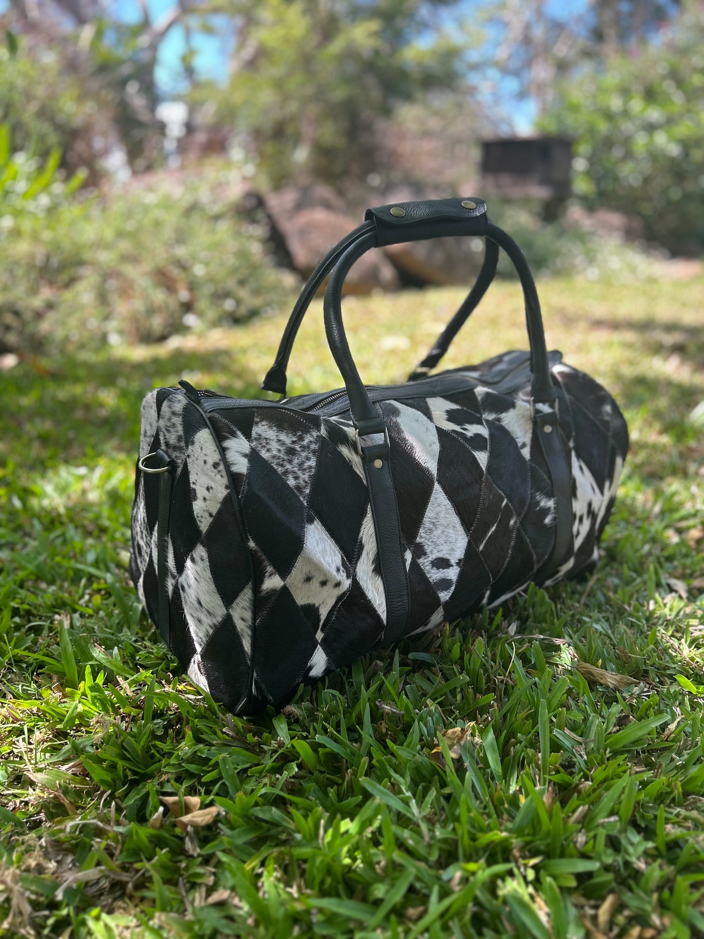 Cow Hide Duffle Bags