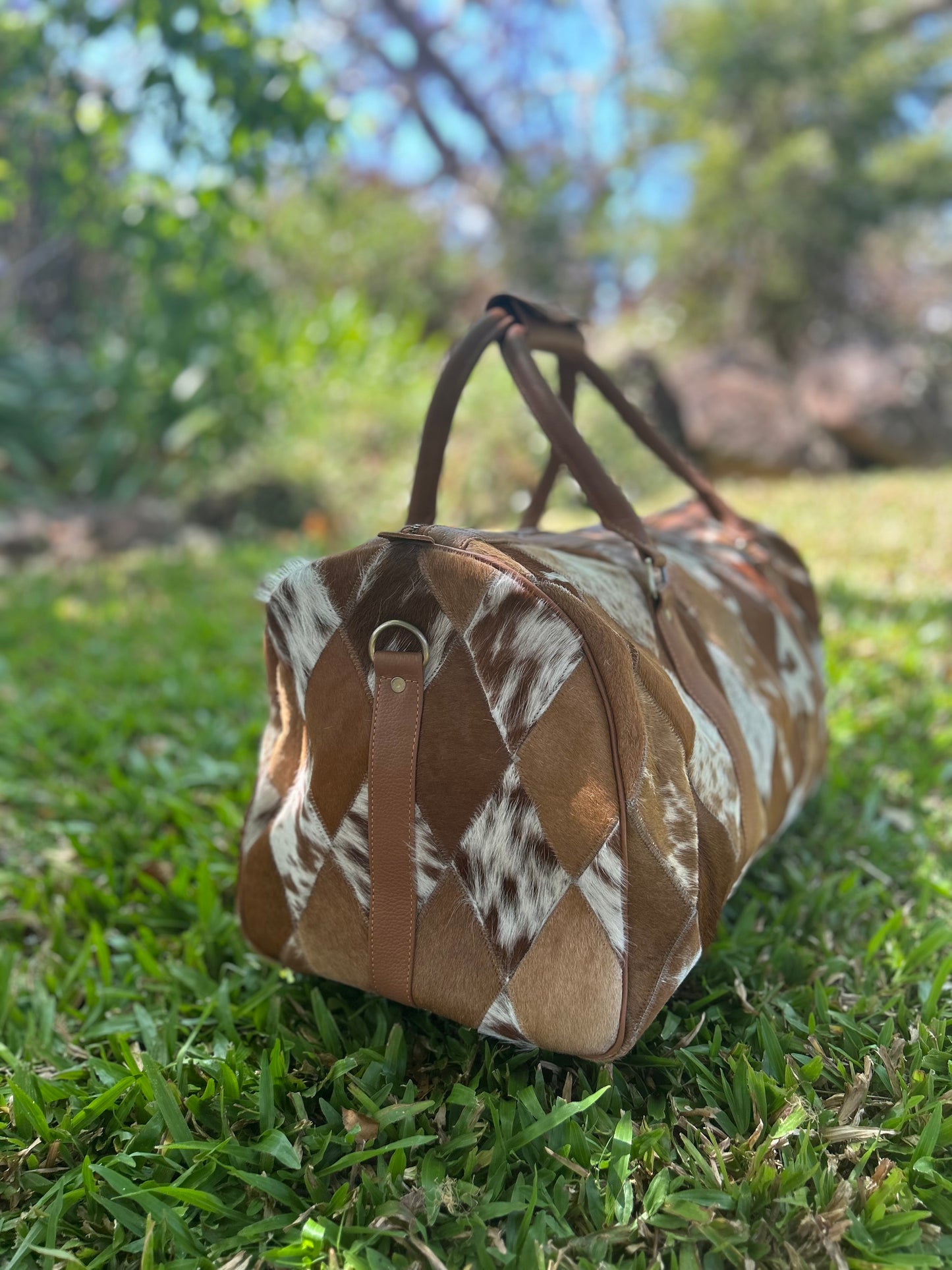 Cow Hide Duffle Bags