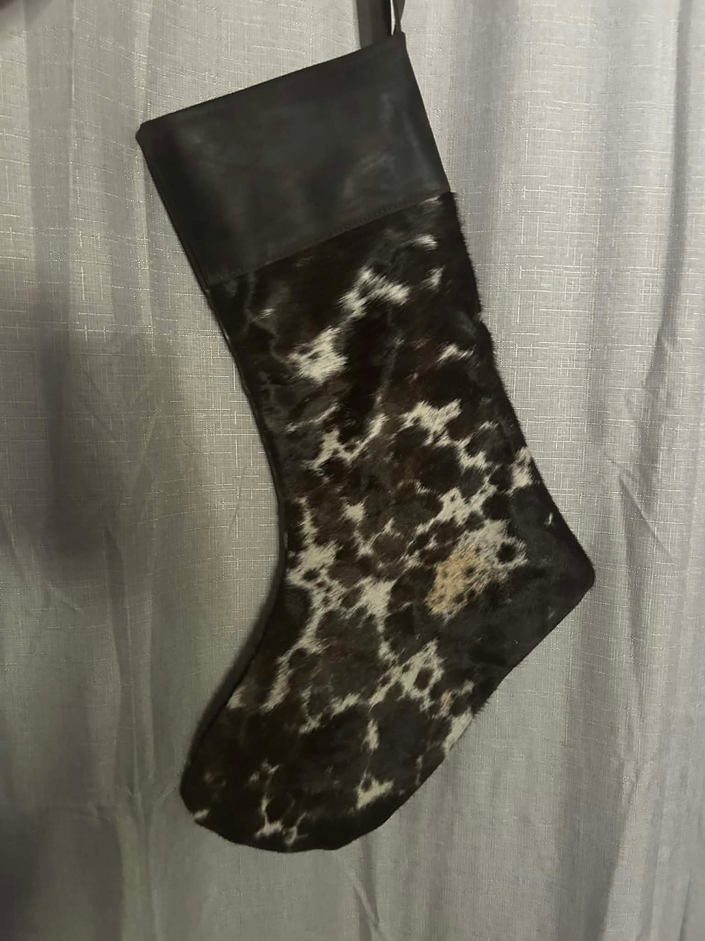 Cowhide Christmas Stocking 8