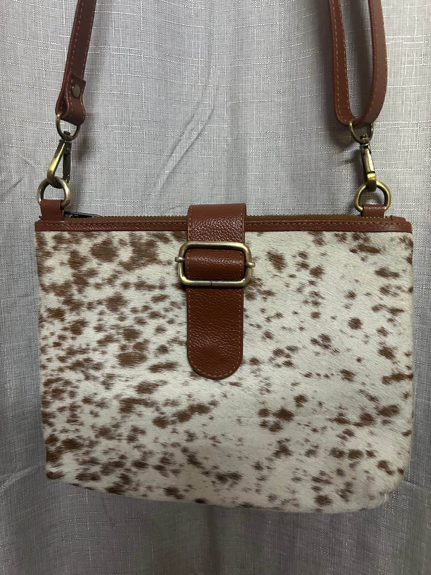 Tan Cowhide Sholder Bag 2