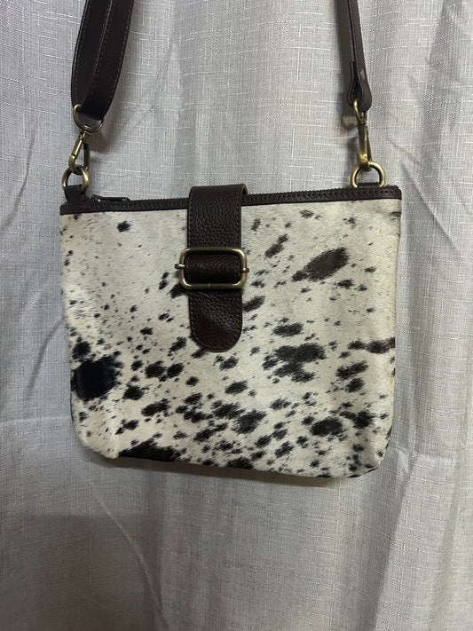 Dark Brown Cowhide Sholder Bag 1