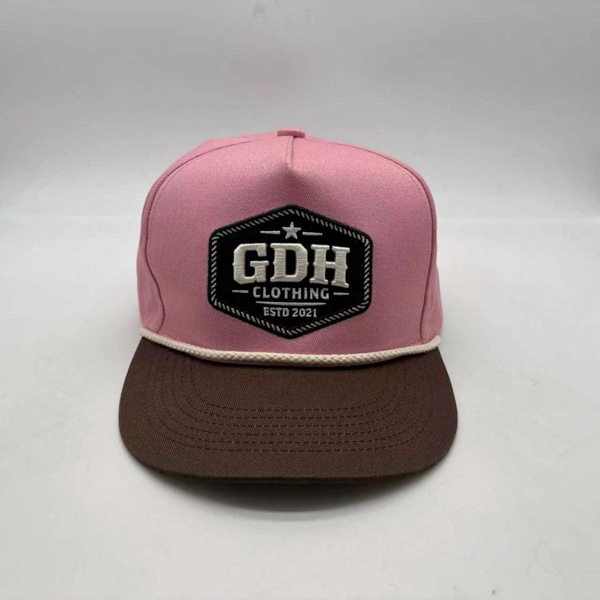 Pink and Chocolate Full Fabric Trucker Caps