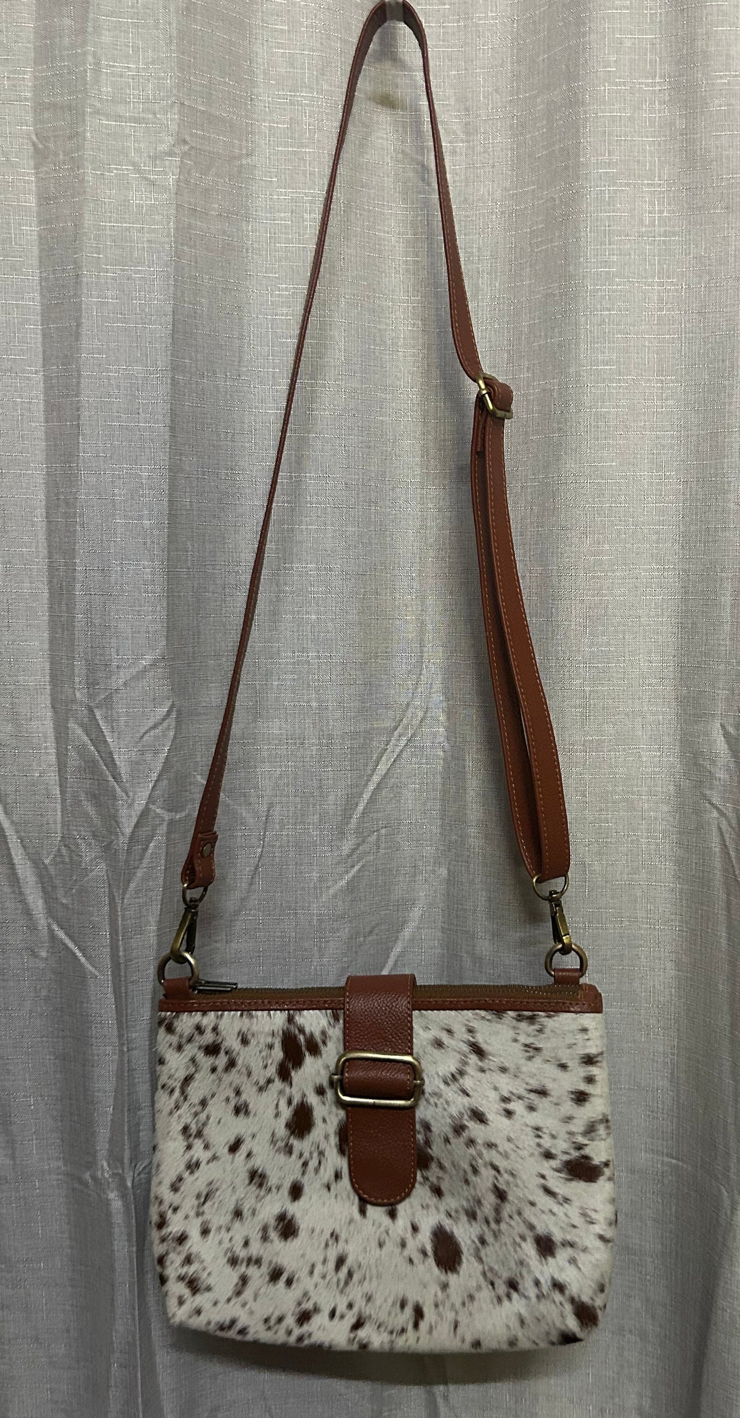 Tan Cowhide Sholder Bag 1