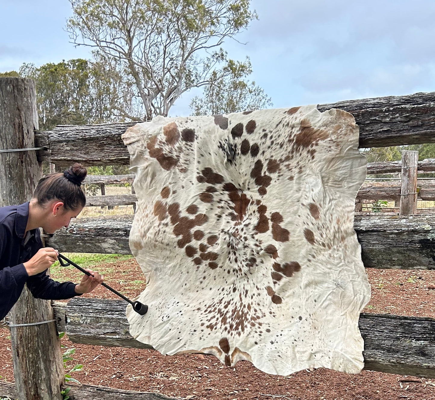 Custom cowhide branding