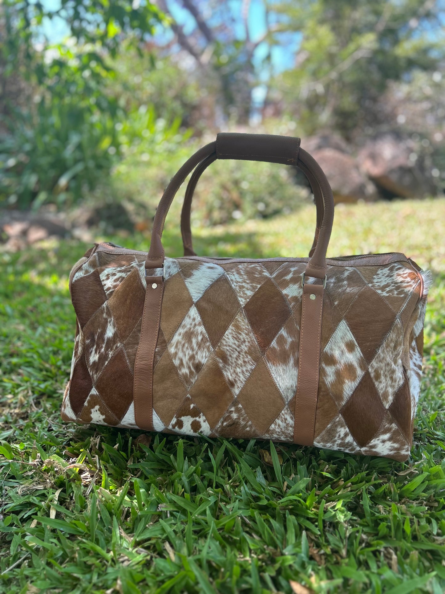 Cow Hide Duffle Bags