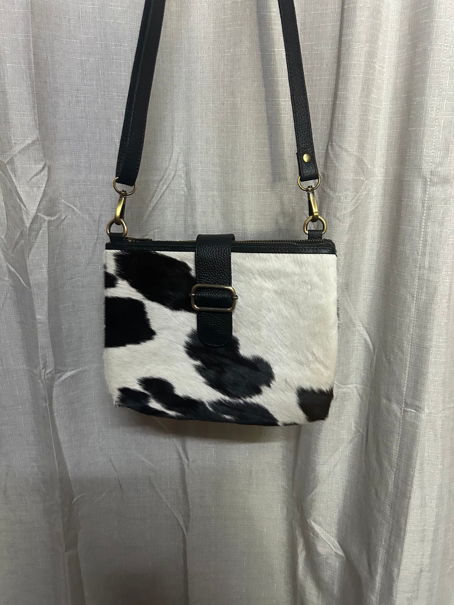 Black Cowhide Sholder Bag 2