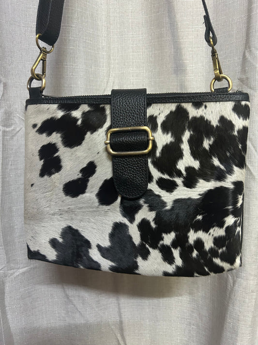 Black Cowhide Sholder Bag 1