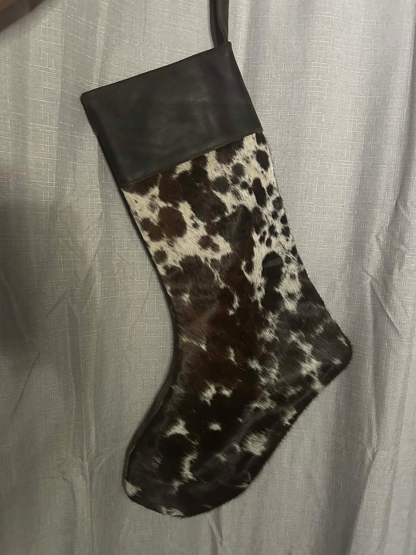 Cowhide Christmas Stocking 5