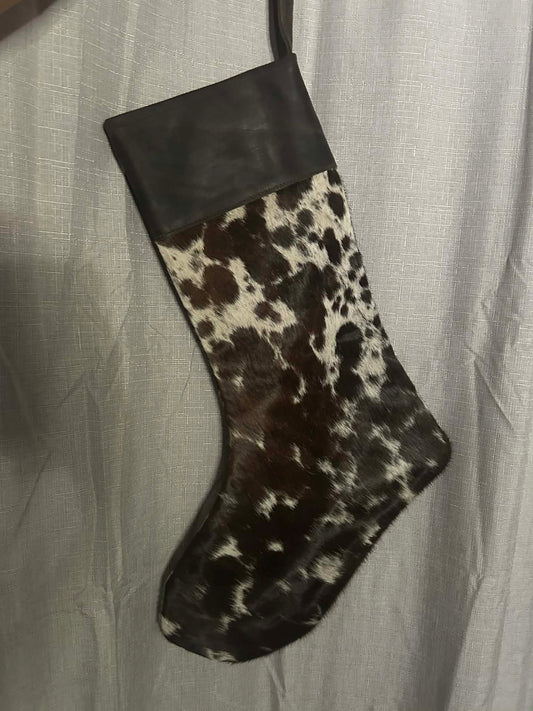 Cowhide Christmas Stocking 5